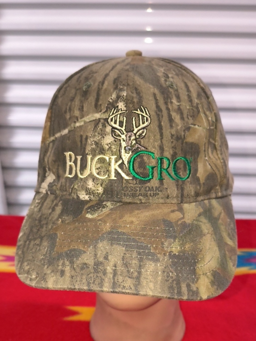 BUCKGRO x Mossy Oak Camouflage  Men's Strap-on Hat Cap OSFA